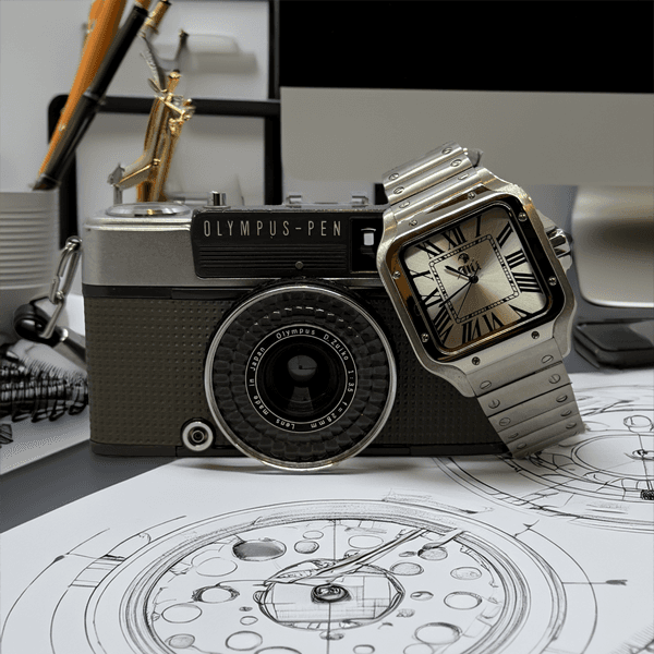 A custom built Ali’i watch on a desk