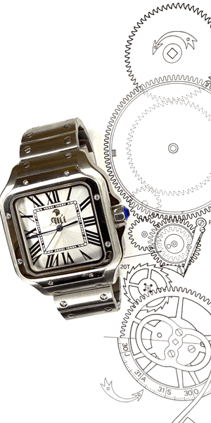 Ali'i Watch Company bespoke DeSantos custom watch